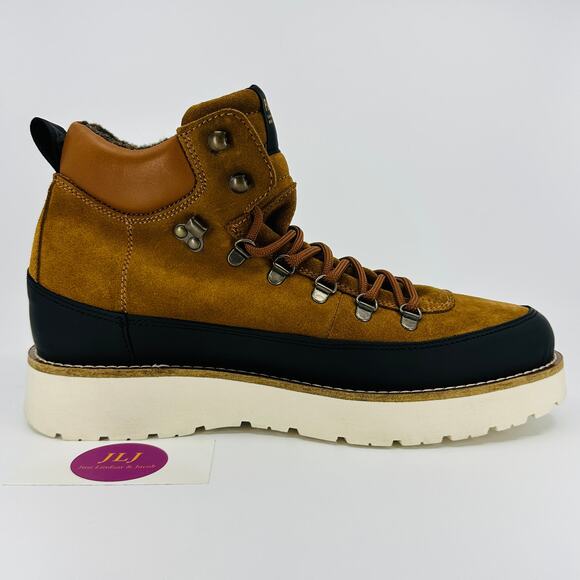 Pajar Men's Yak Cognac Suede Waterproof Lace Up Winter Boots Size 41 EU/8-8.5 US - Picture 7 of 12